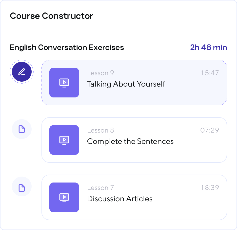 Create courses