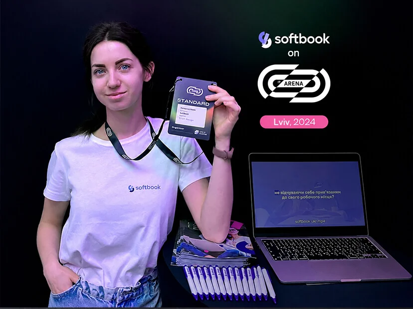 The Softbook stand at IT Arena in Lviv, 2024