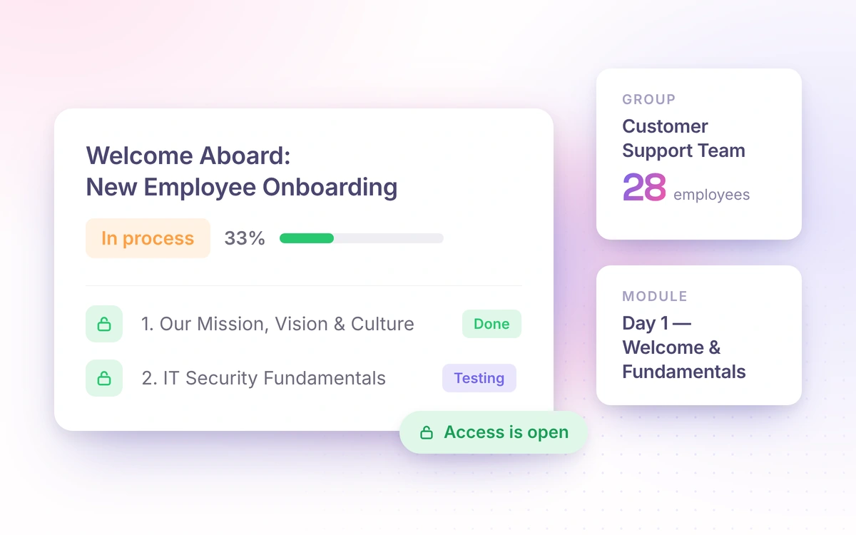 Onboarding a new employee in Softbook