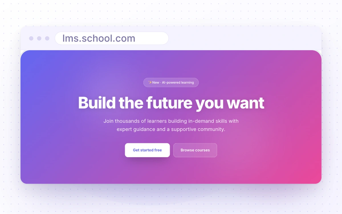 A screenshot of the platform